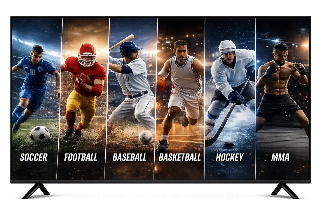 Live NFL, NBA, MLB, NHL and UFC streaming in 4K with IPTV Smarters Pro